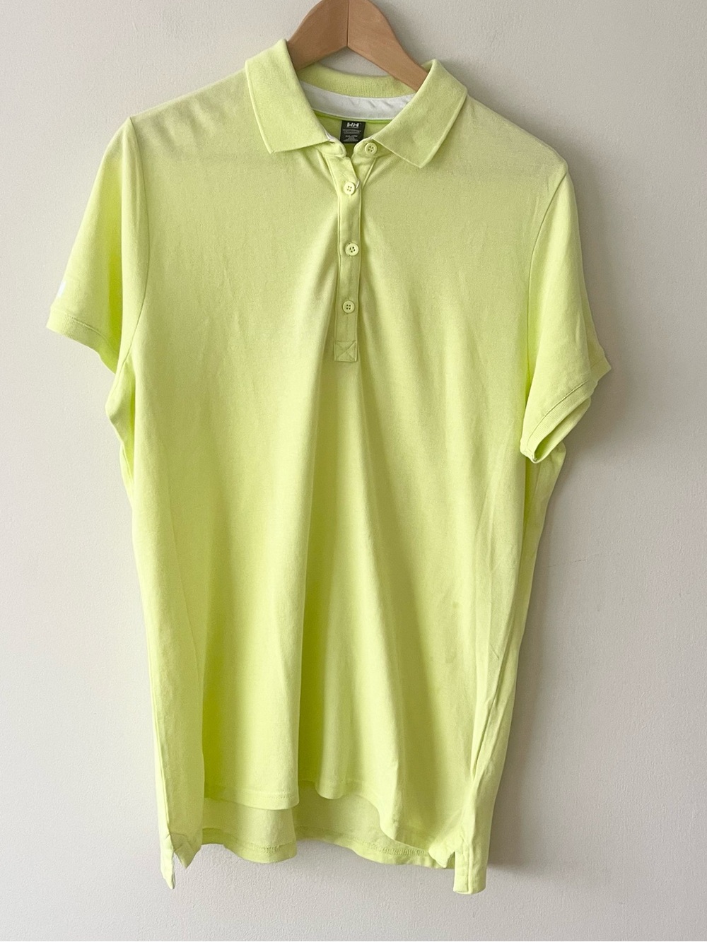 Helly Hansen Women’s Polo Shirt Top Neon Lime size 2XL